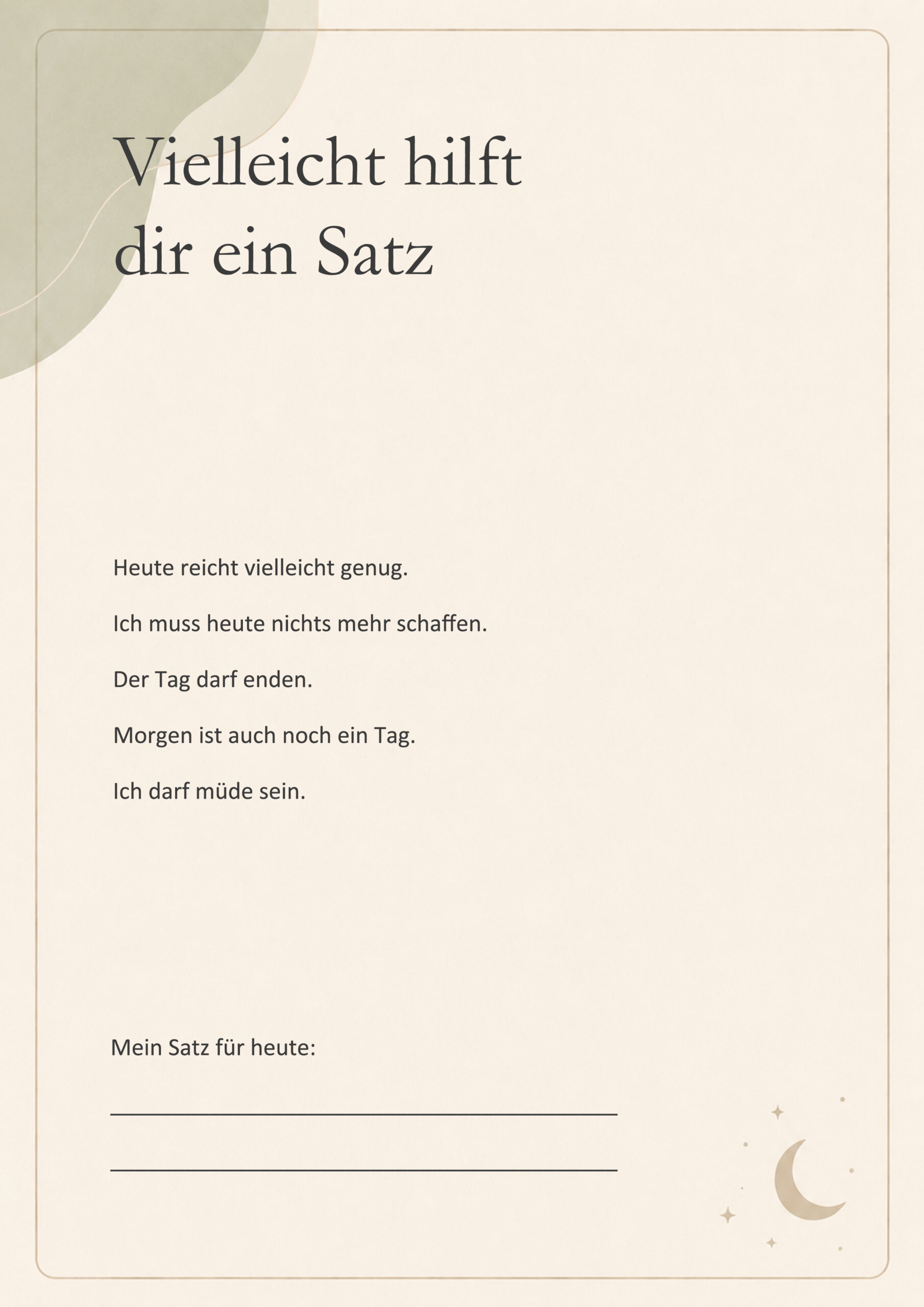 Der Tag darf enden – Abendroutine – Bild 5