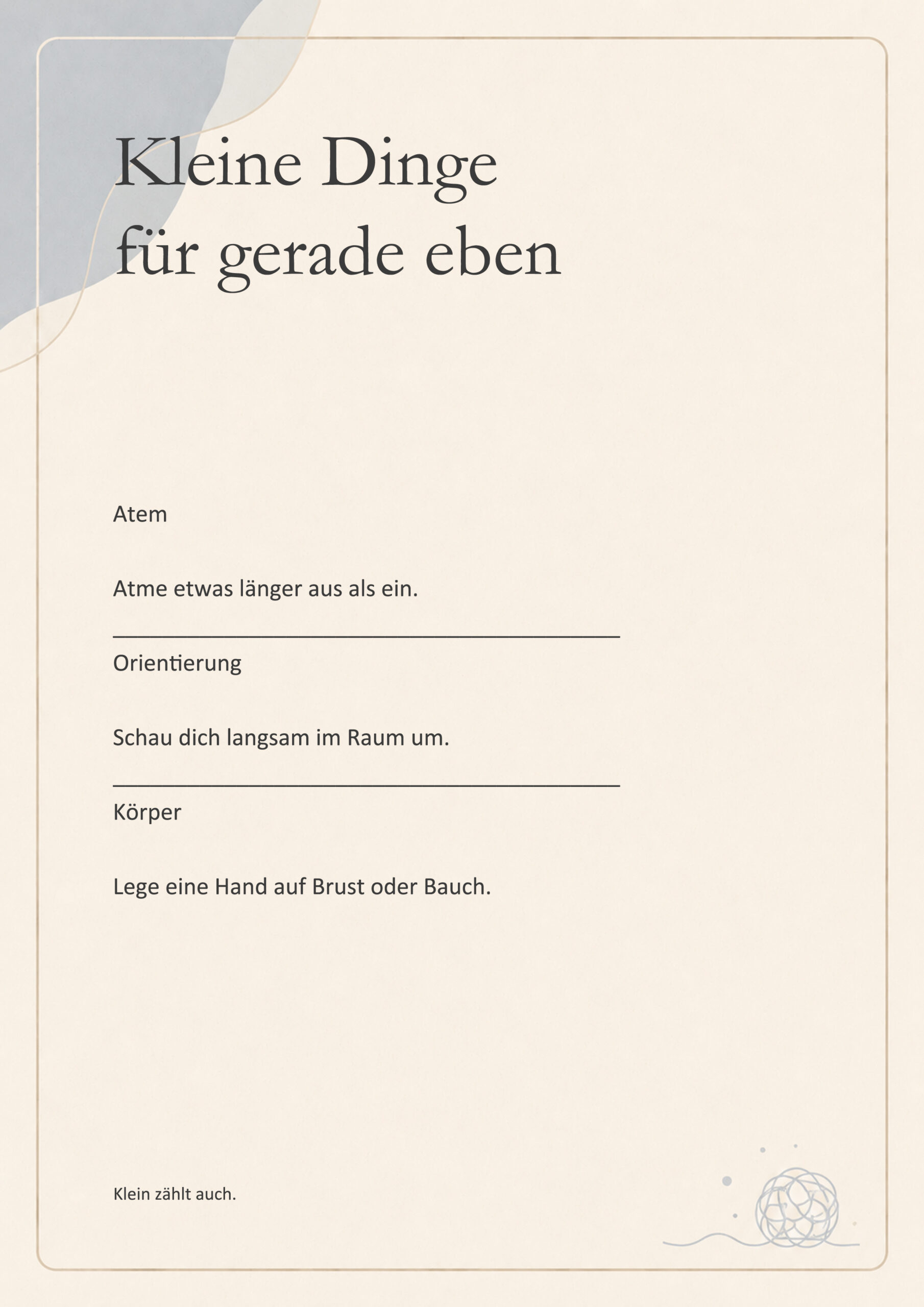 Wenn mein Kopf laut ist – Soforthilfe Guide – Bild 5